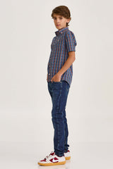 CAMISA REGULAR TRICOLINE BORDADA 29138Ci INFANTIL