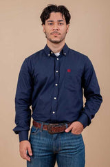 CAMISA REGULAR OXFORD BORDADA 29140L