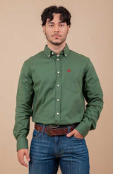 CAMISA REGULAR OXFORD BORDADA 29140L