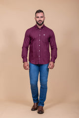 CAMISA REGULAR OXFORD BORDADA 29140L