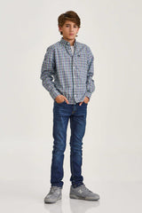 CAMISA REGULAR TRICOLINE BORDADA 29147Li INFANTIL