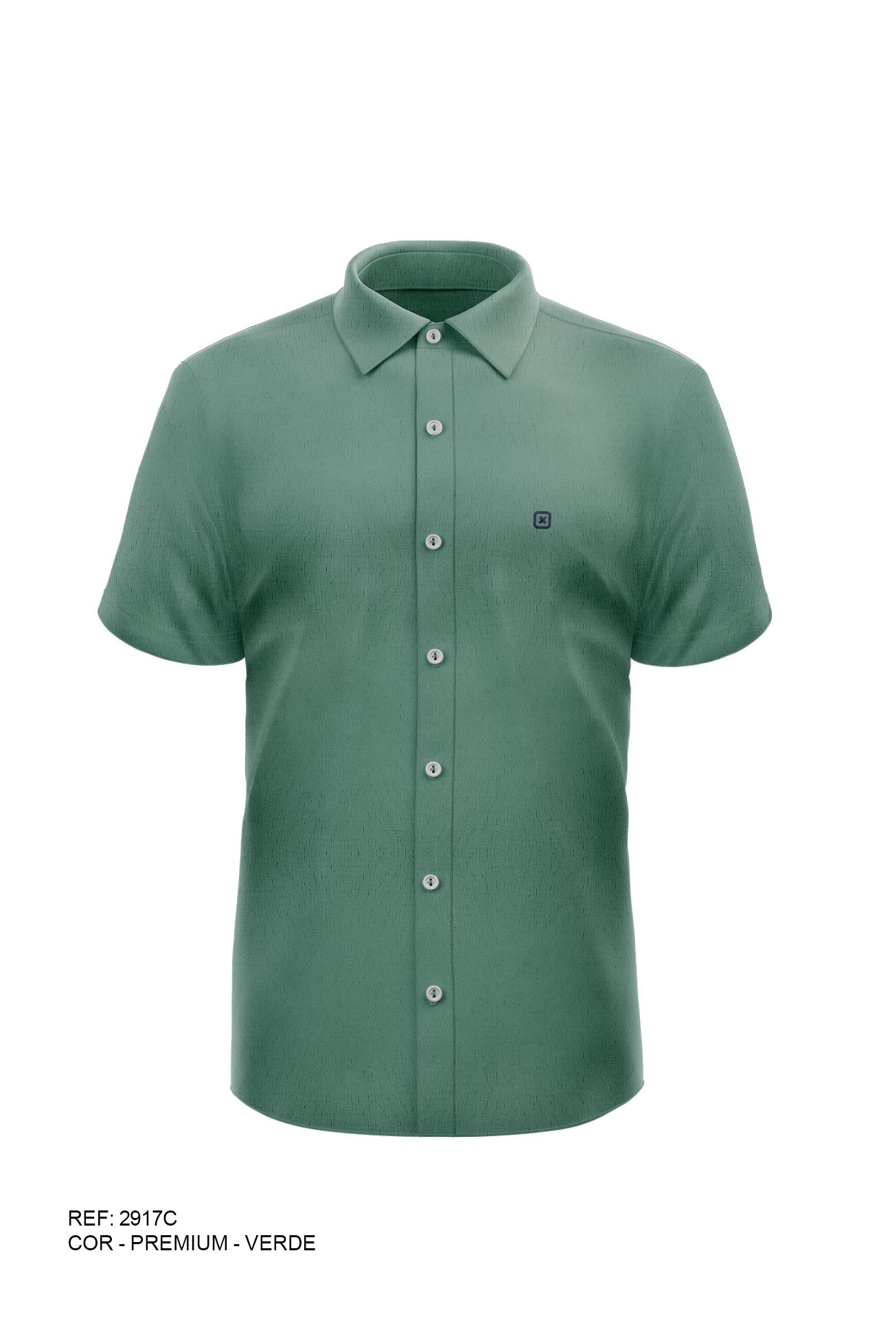 CAMISA CUSTOM MC BORDADA 2917Ci INFANTIL