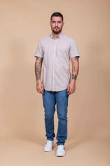 CAMISA REGULAR CUSTOM BORDADA MC 29201C