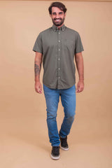 CAMISA REGULAR CUSTOM BORDADA MC 29214C