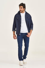 CAMISA REGULAR JEANS BORDADA 29221L