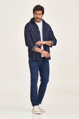 CAMISA REGULAR JEANS BORDADA 29221L