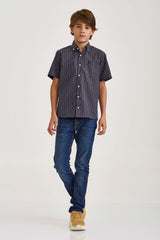 CAMISA REGULAR TRICOLINE BORDADA 29240Ci INFANTIL
