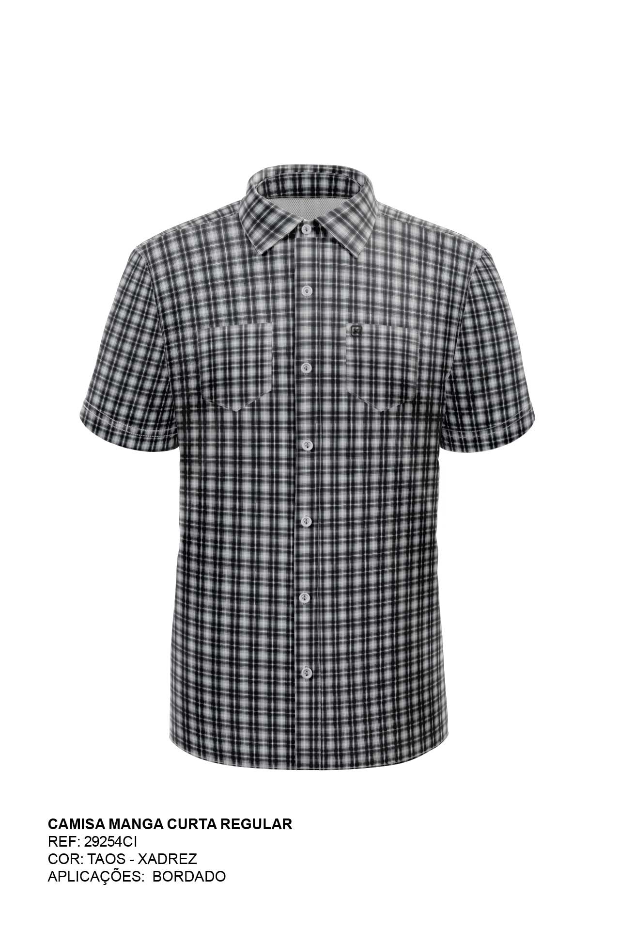 CAMISA REGULAR TAFETA BORDADA 29254Ci INFANTIL