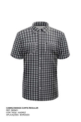 CAMISA REGULAR TAFETA BORDADA 29254Ci INFANTIL