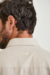 CAMISA CURTA SLIM MODAL BORDADO 29402C