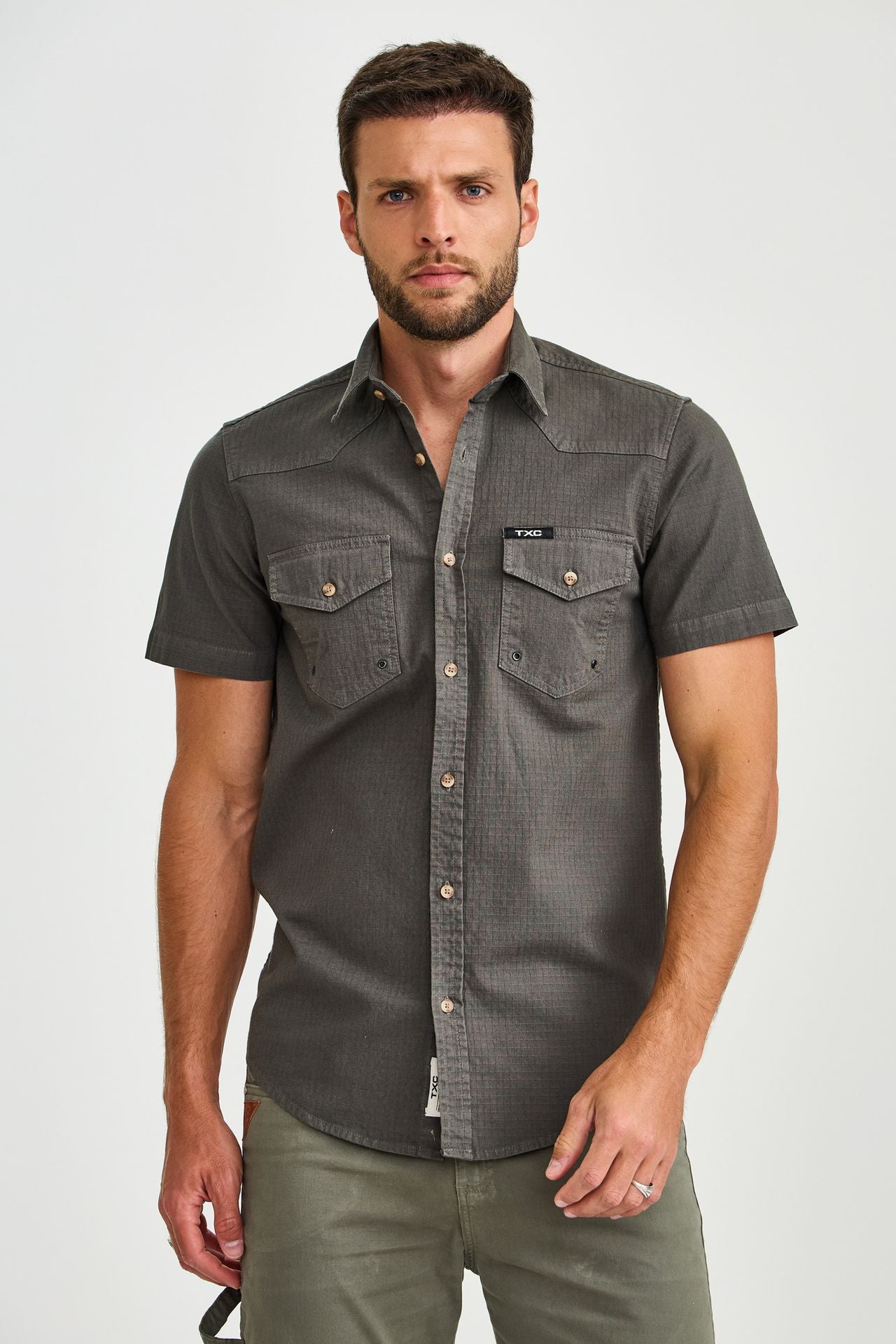 CAMISA REGULAR MC SARJA  29466C