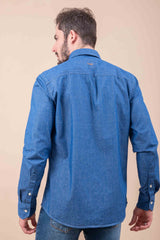 Camisa Custom Ml Denim Bordada - 2976L