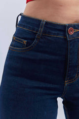 CALCA JEANS FLARE STRETCH PLAQUINHA 30115