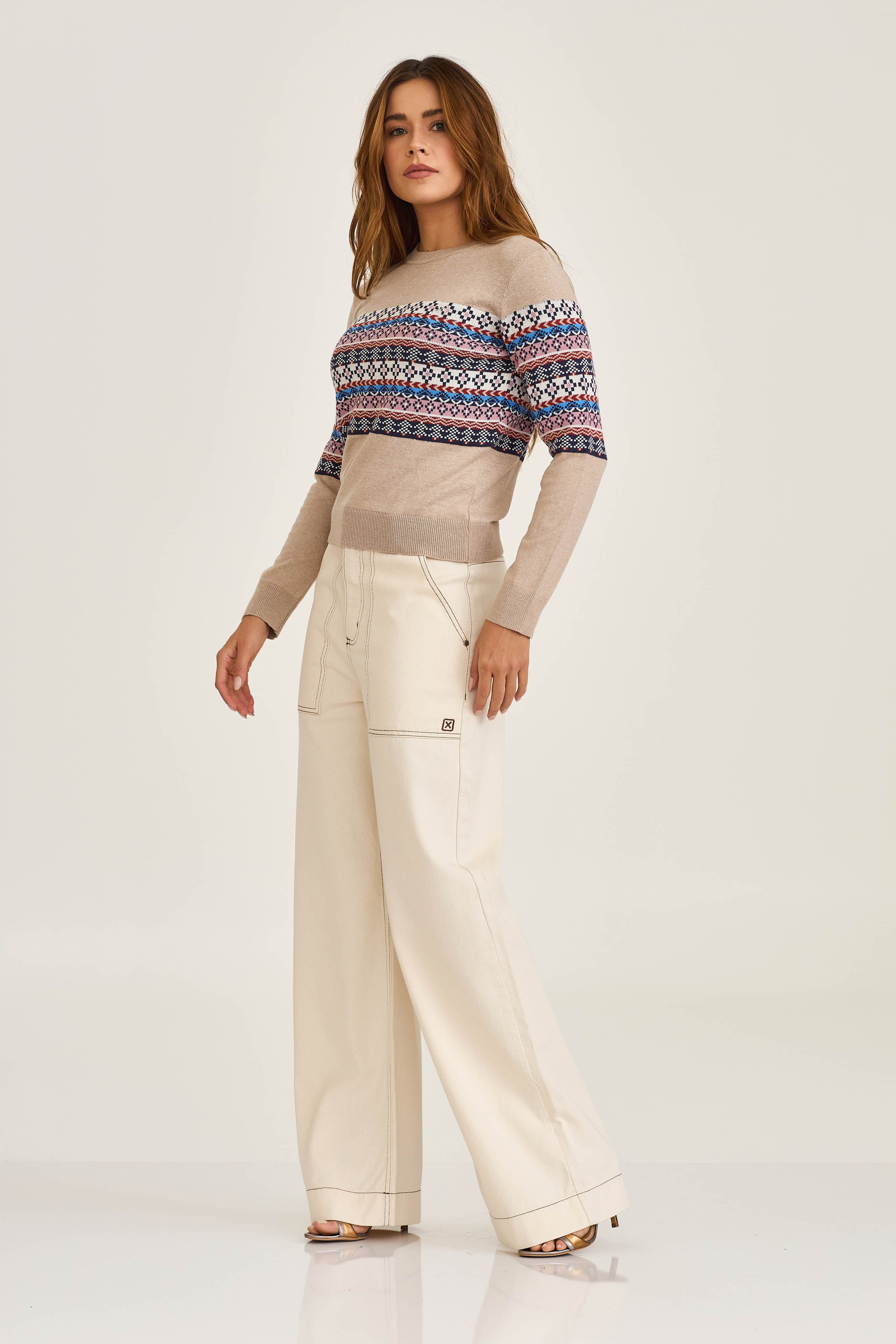 CALCA JEANS WIDE LEG RIGID 30169