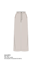 CALCA ALFAIATARIA LINHO PLAQUINHA 30211