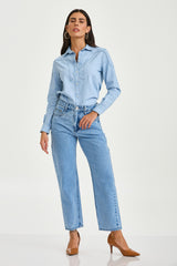 CALCA JEANS RETA 30285