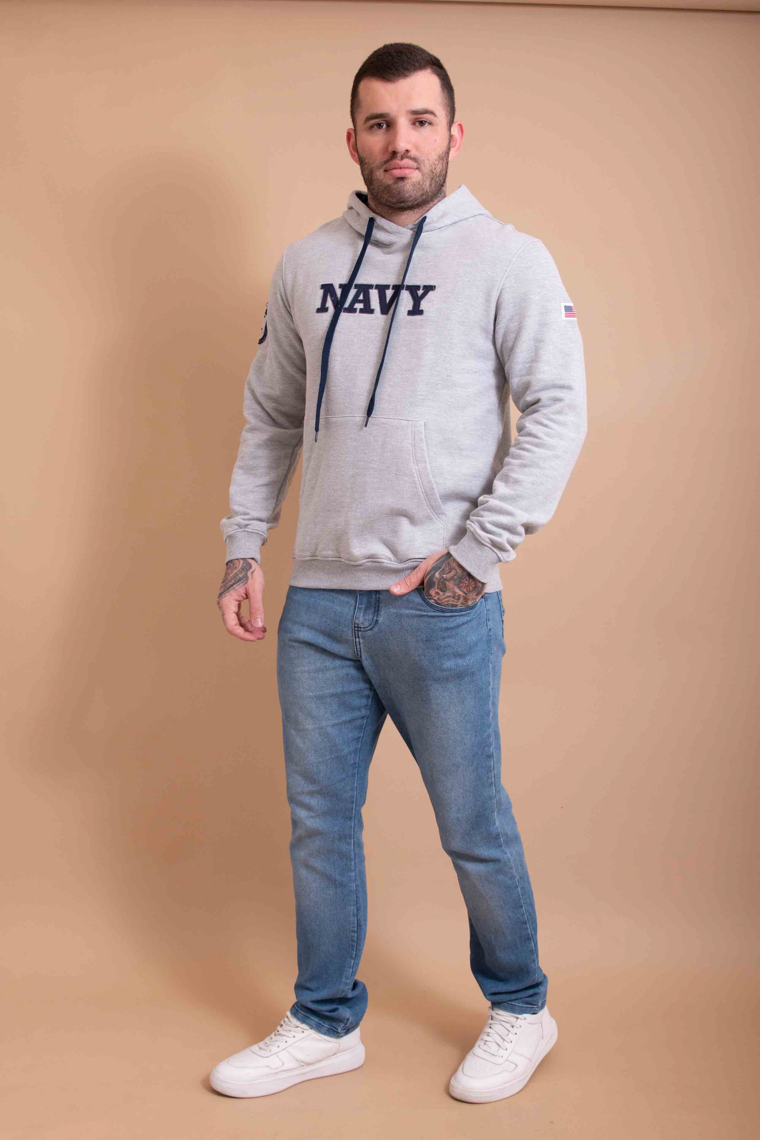 MOLETOM COM CAPUZ  BORDADO 3288