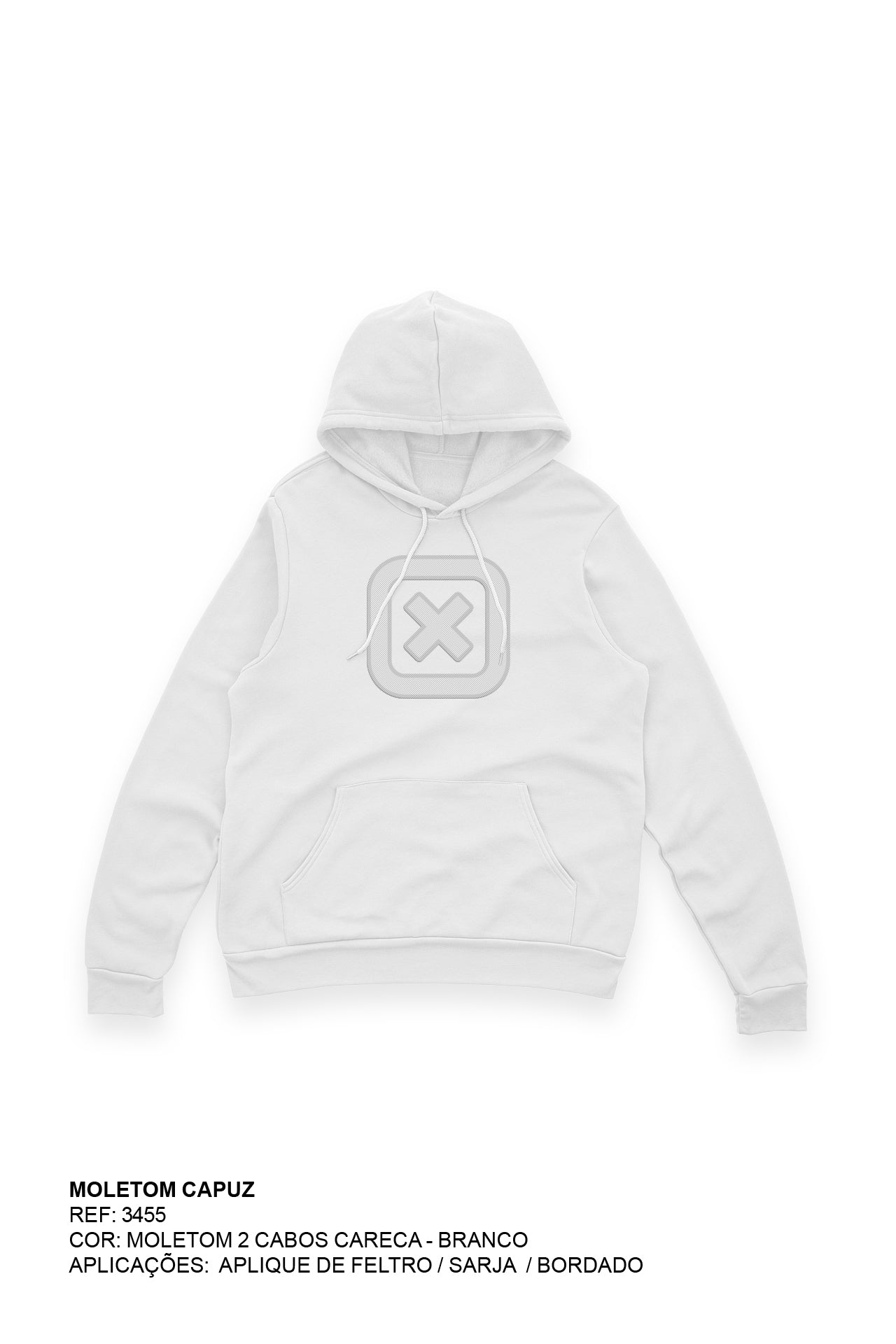 MOLETOM CAPUZ BORDADO 3455i INFANTIL