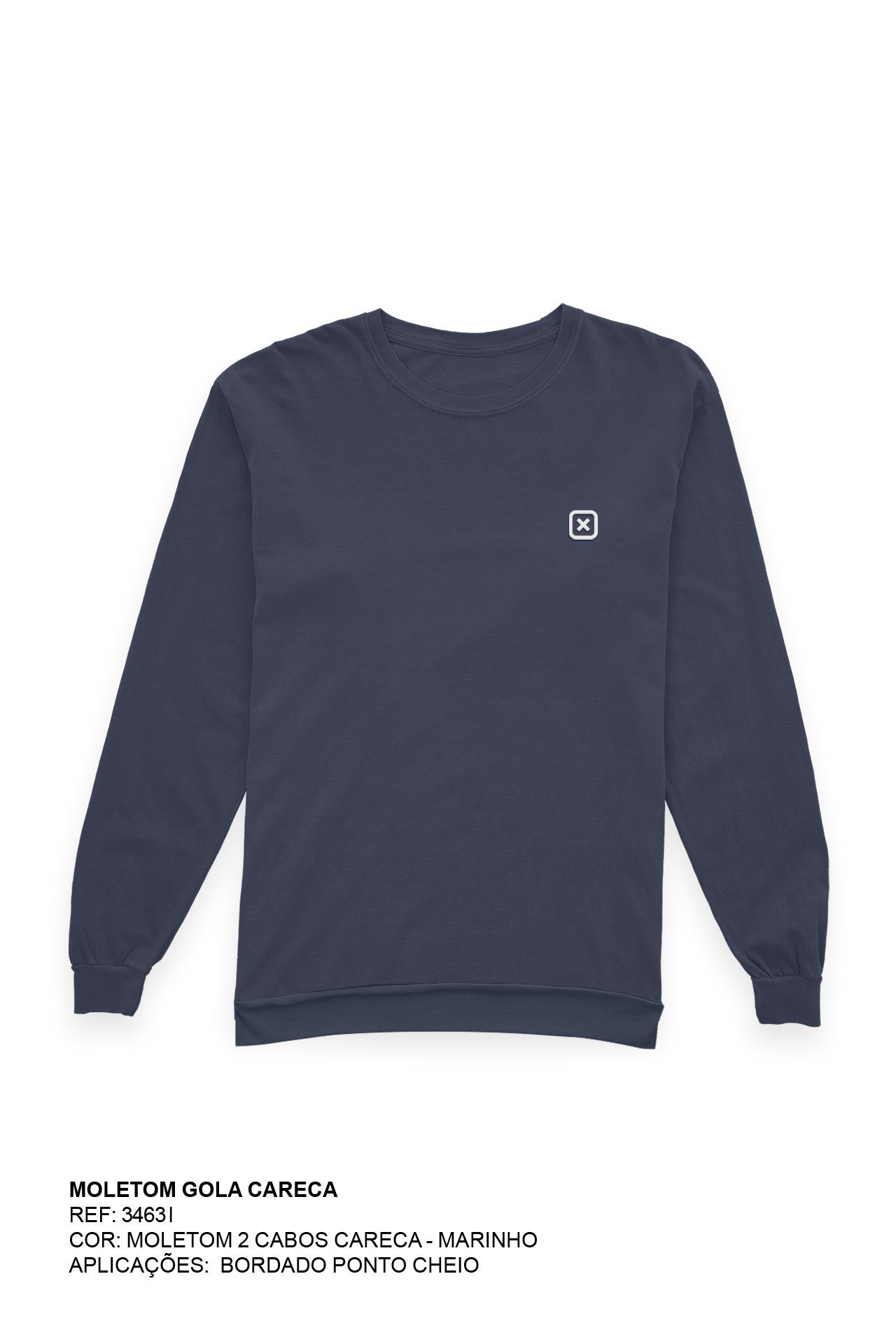 MOLETOM BLUSAO BORDADO 3463i INFANTIL