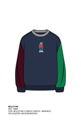 MOLETOM CAPUZ BORDADO 3466i INFANTIL