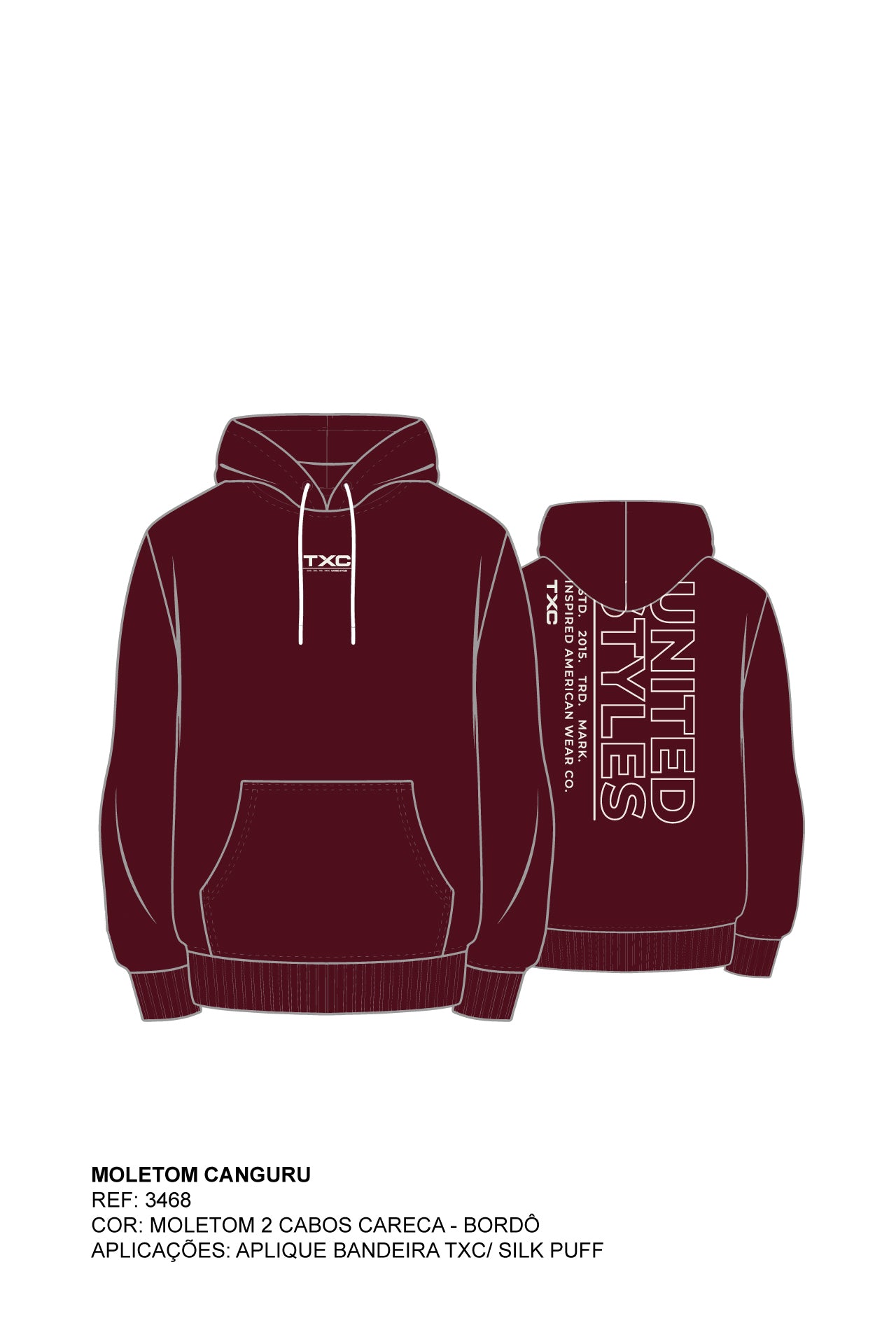 MOLETOM CAPUZ ESTAMPADO 3468