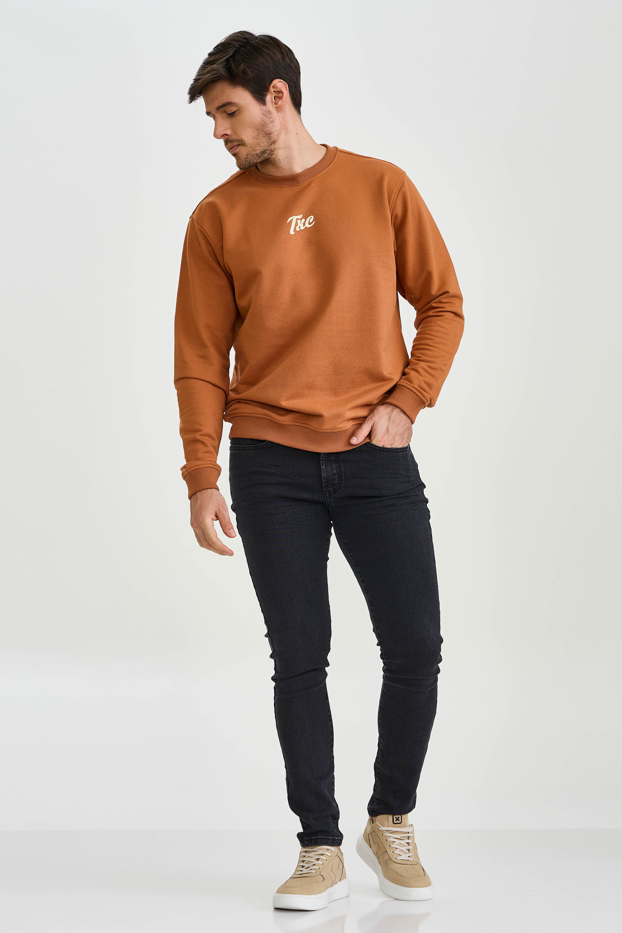 MOLETOM BLUSAO BORDADO 3478