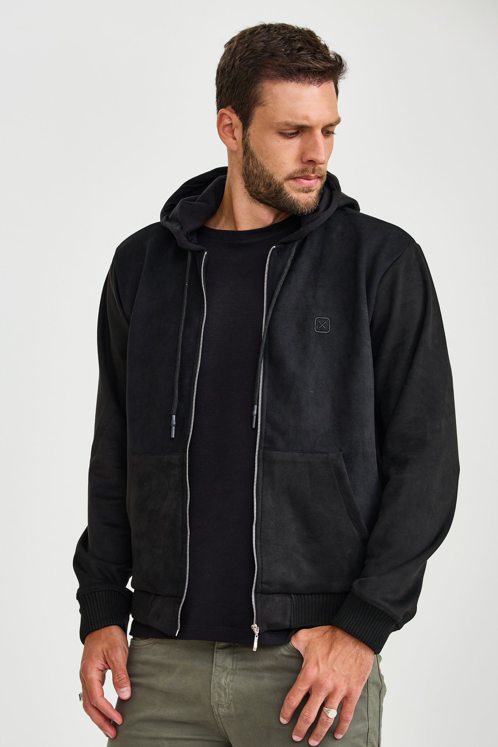 MOLETOM CAPUZ SUEDE  3509