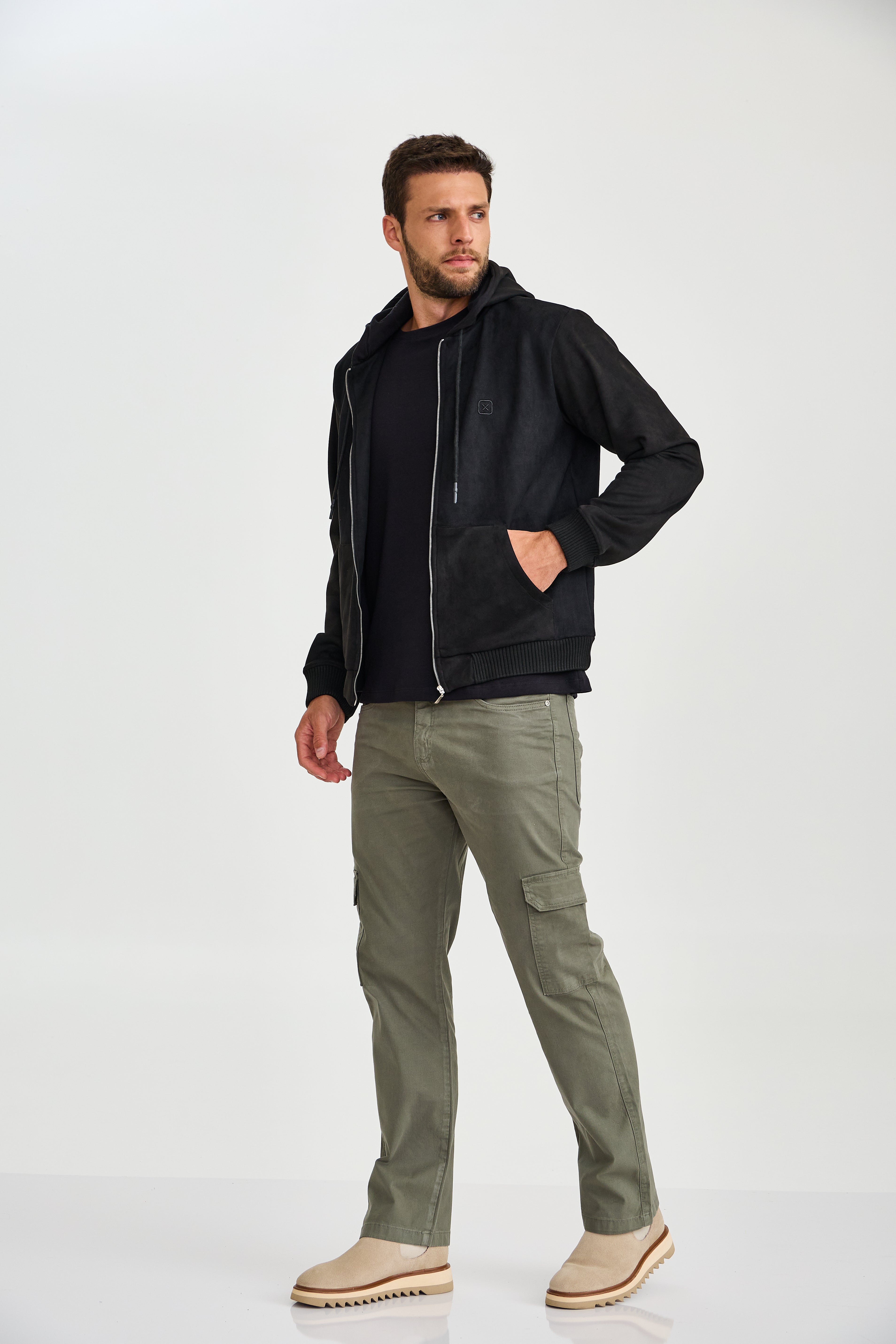 MOLETOM CAPUZ SUEDE  3509