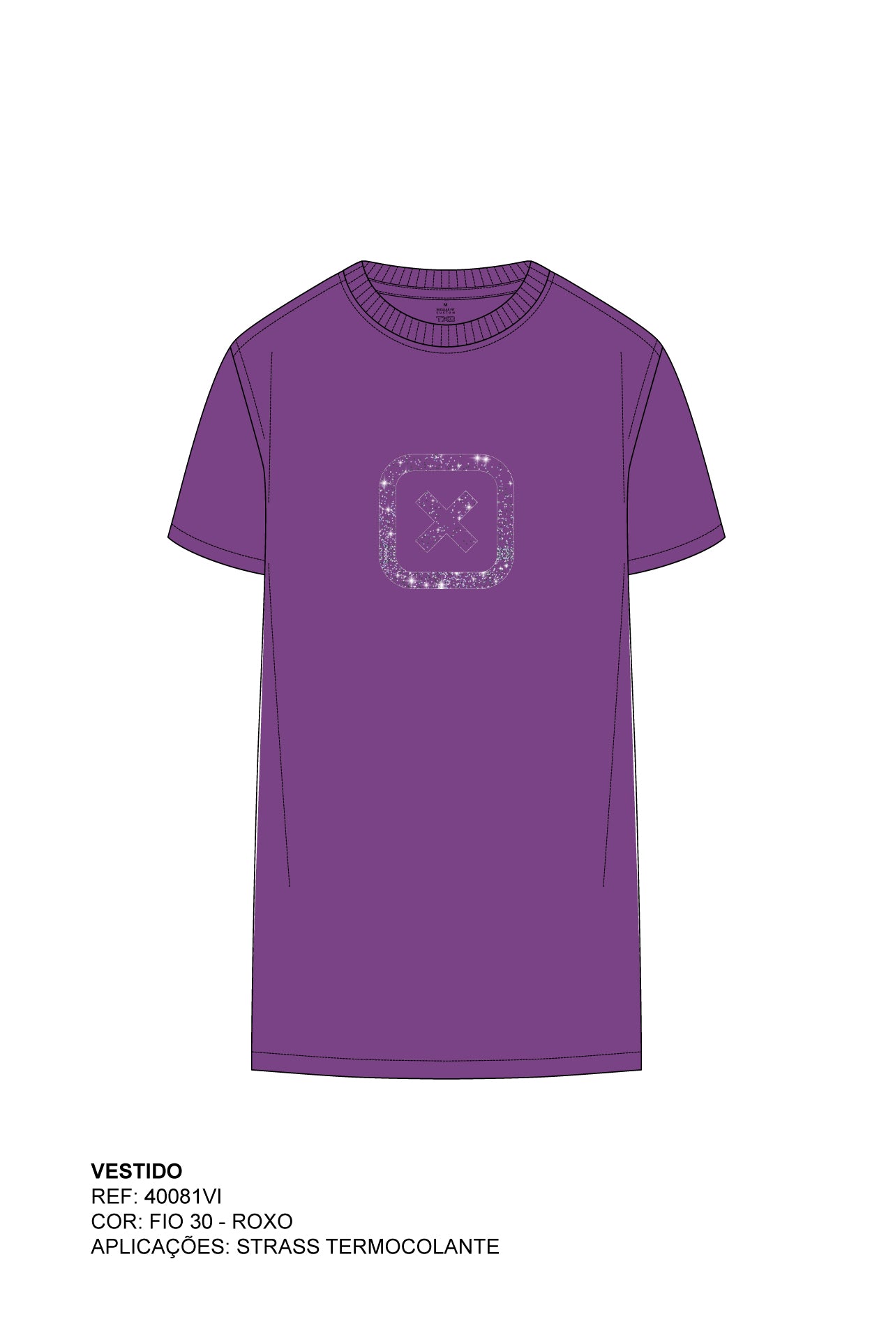 VESTIDO SLIM MALHA ESTAMPADO 40081Vi INFANTIL