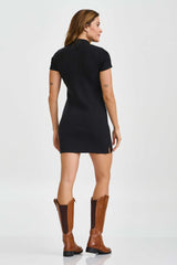 VESTIDO SLIM TRICOT PLAQUINHA 40088V