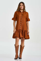 VESTIDO EVASE MALHA PLAQUINHA 40091V