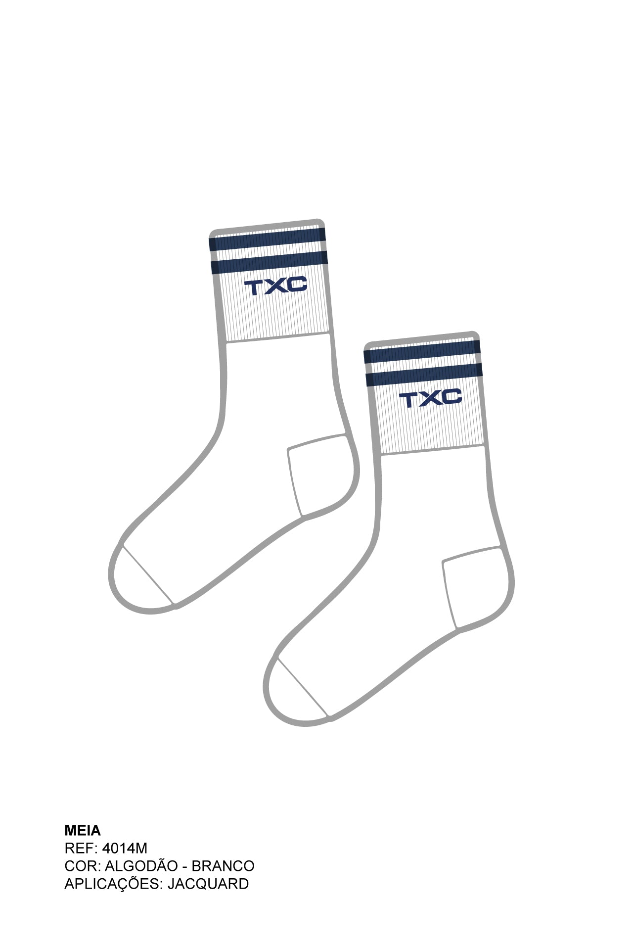 MEIA CANO MEDIO APLICADA 4014M