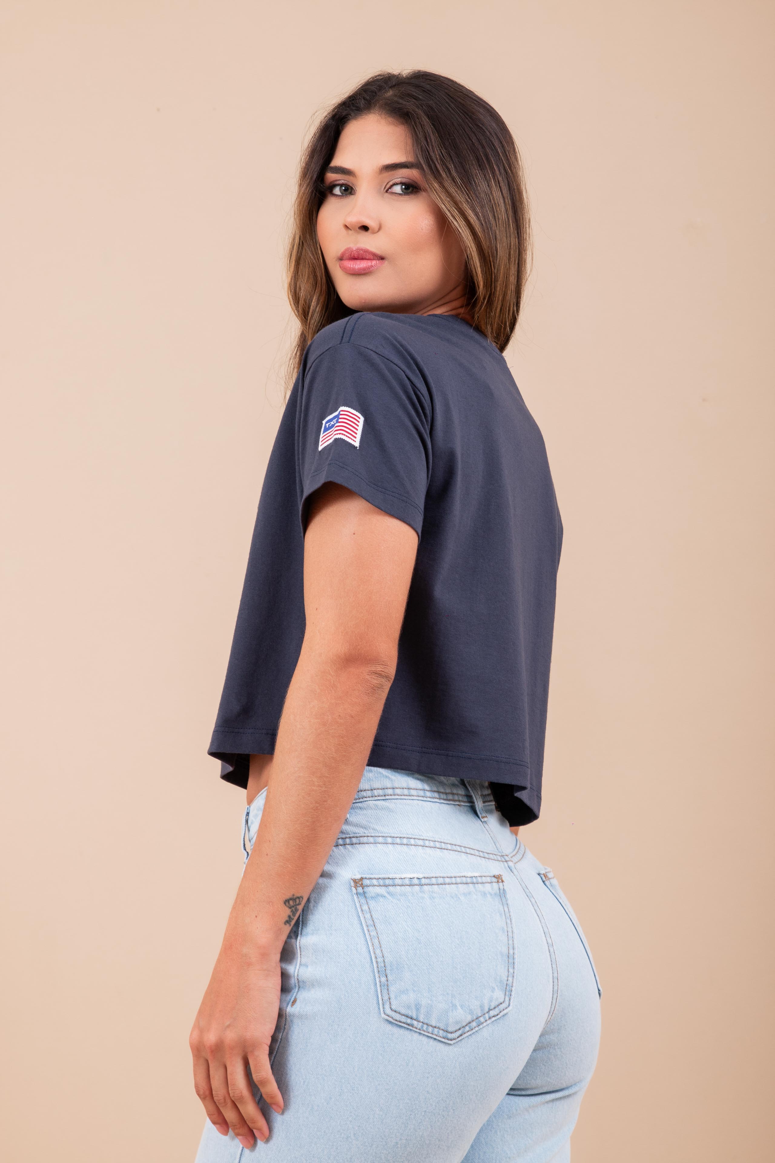 Cropped Essentials Bordado | 50015C