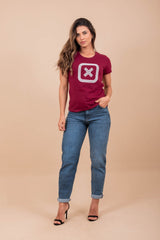 Camiseta Feminina Estampada Slim Fit | 50749