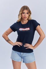 Camiseta Feminina Estampada Slim fit | 50788