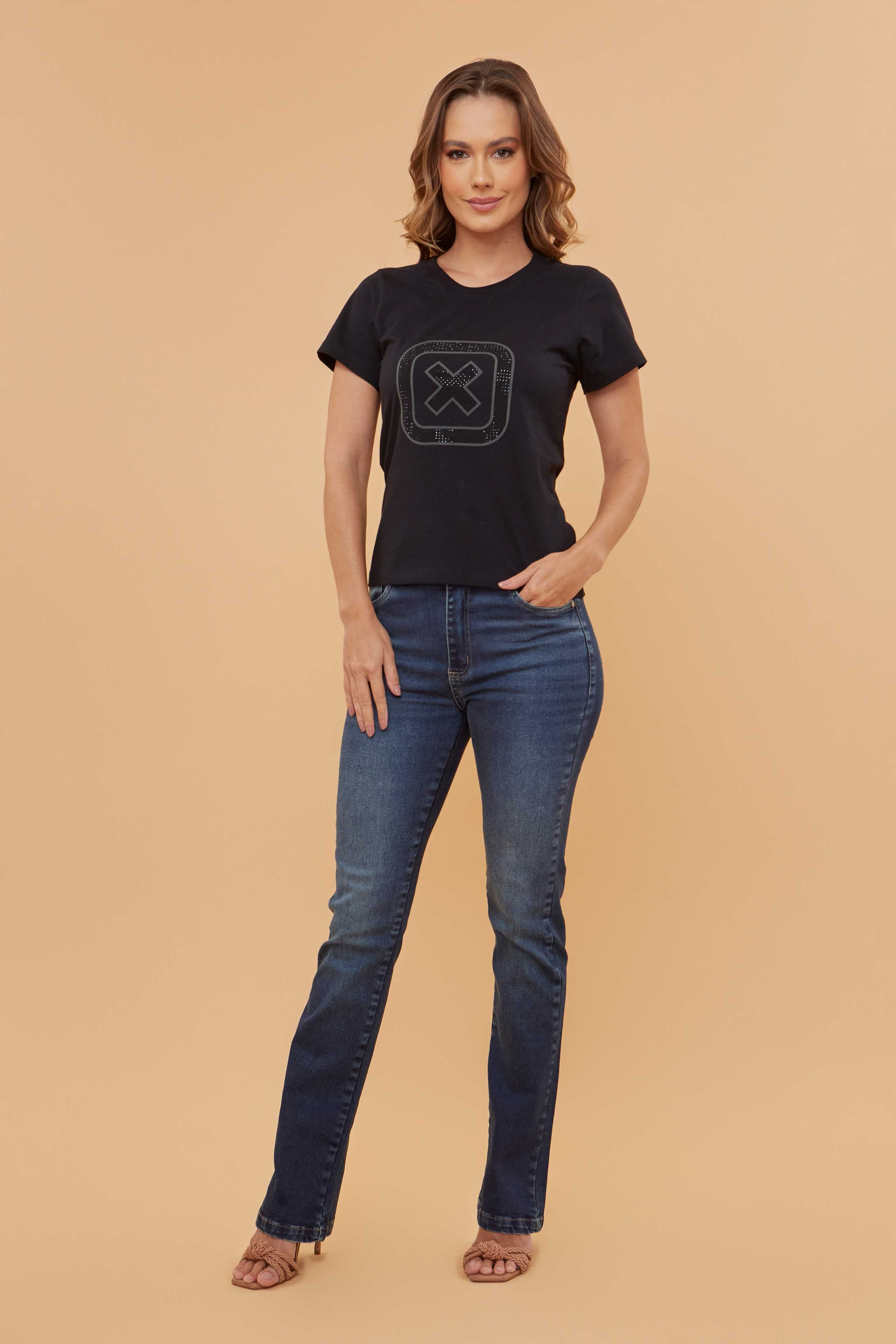 Camiseta Feminina Estampada Slim Fit | 50911