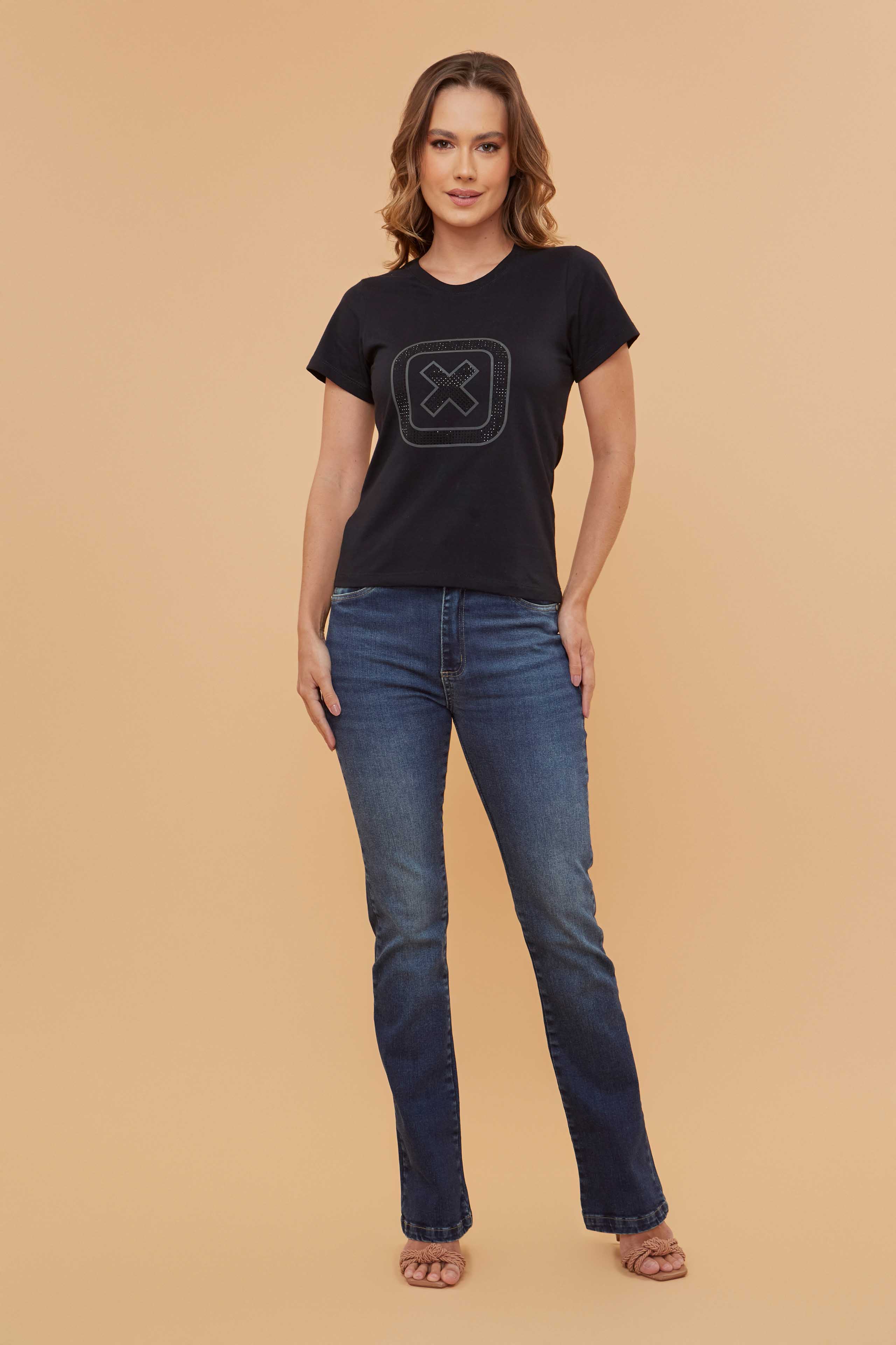 Camiseta Feminina Estampada Slim Fit | 50911