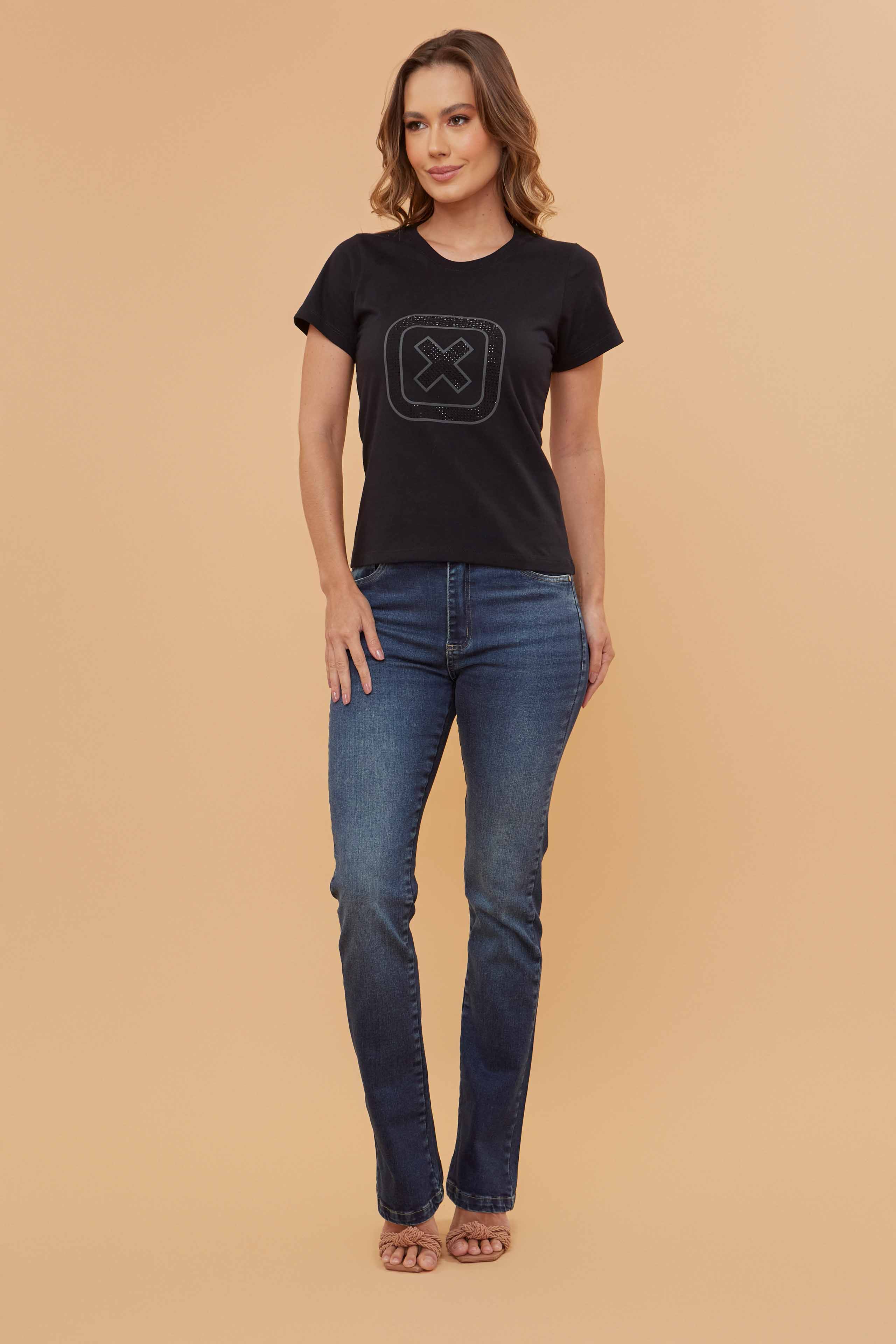 Camiseta Feminina Estampada Slim Fit | 50911