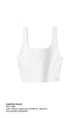 CROPPED DECOTE U TRICOT BORDADO 51003