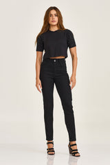 CROPPED SLIM MEIA MALHA STRASS 51023