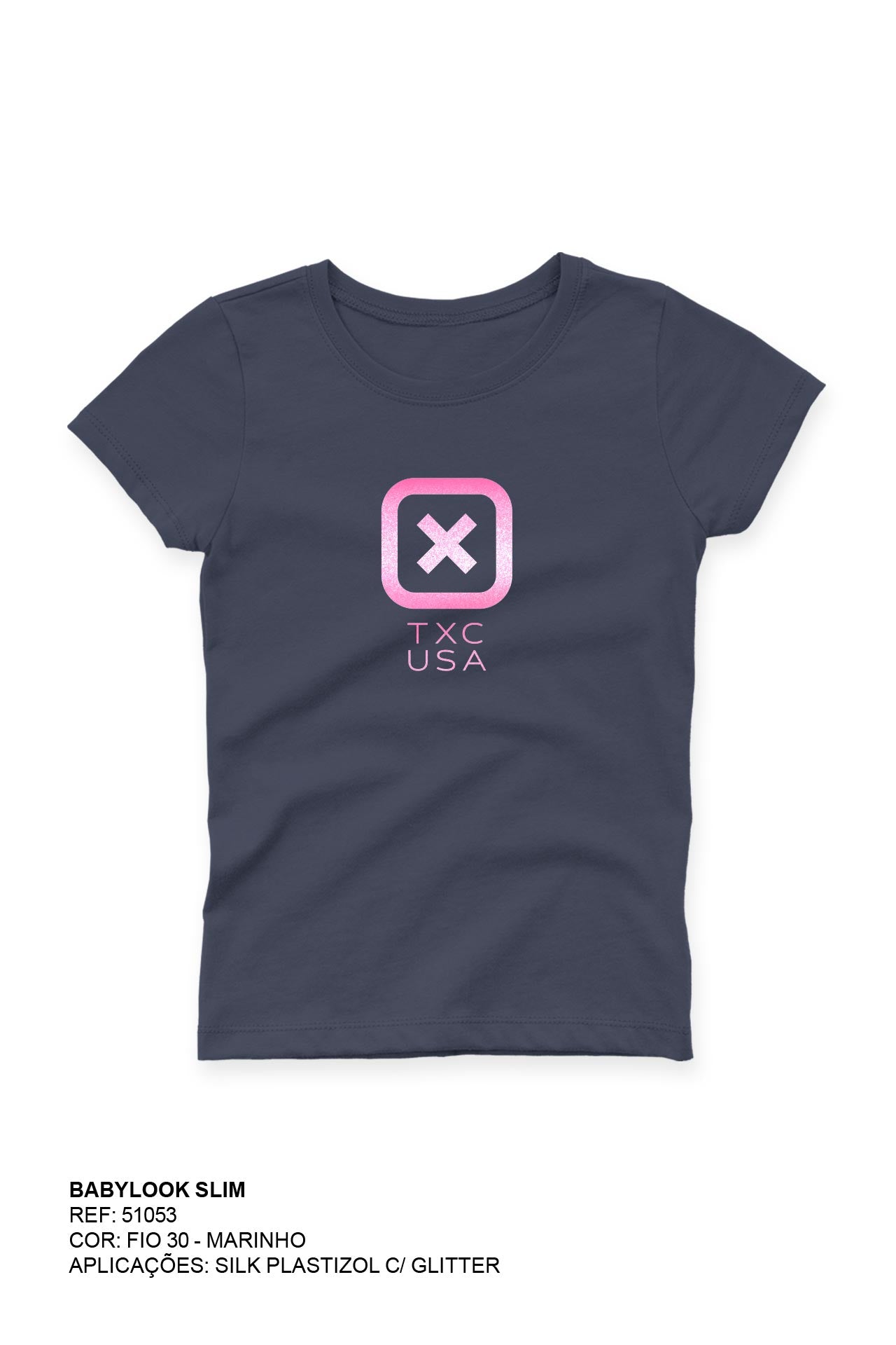 CAMISETA SLIM MEIA MALHA PENTEADA ESTAMPADA 51053