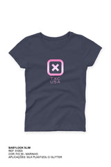 CAMISETA SLIM MEIA MALHA PENTEADA ESTAMPADA 51053i INFANTIL