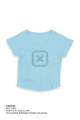 CROPPED REGULAR MEIA MALHA BORDADO 51056