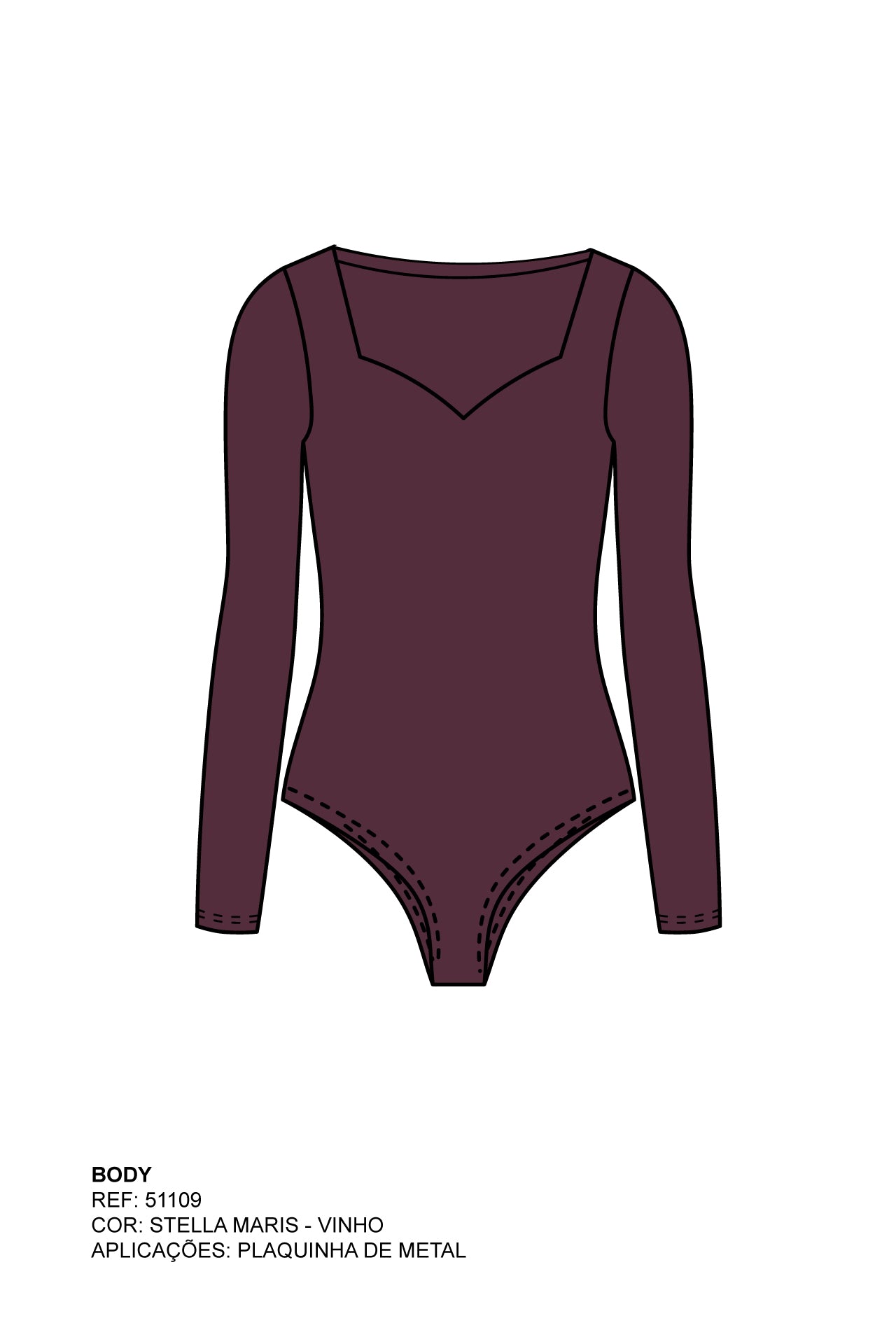 BODY SLIM MALHA COM PLAQUINHA 51109