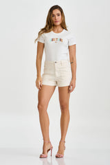 CAMISETA SLIM MEIA MALHA PENTEADA ESTAMPADA 51126