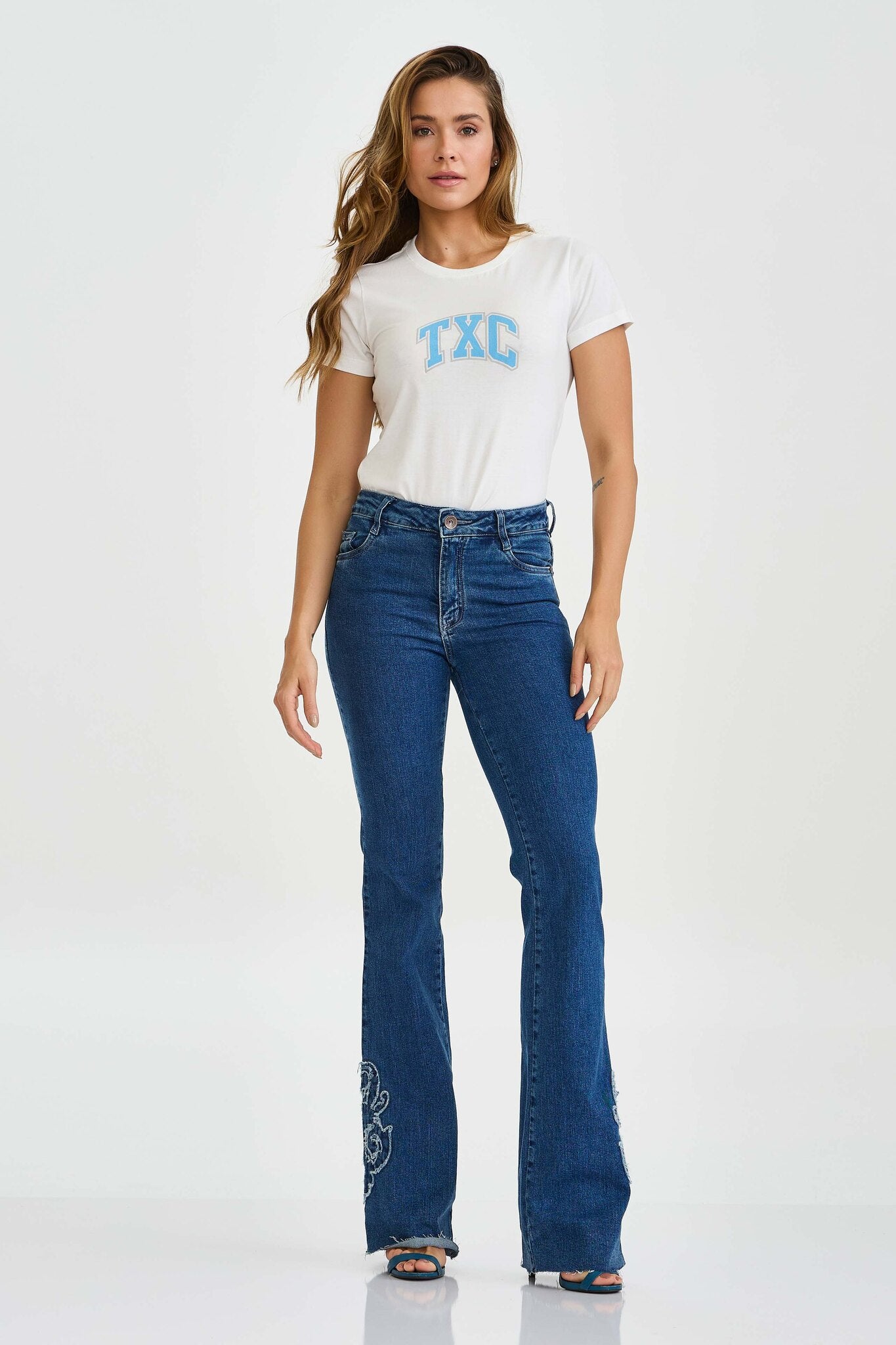 CAMISETA SLIM MEIA MALHA PENTEADA ESTAMPADA 51135