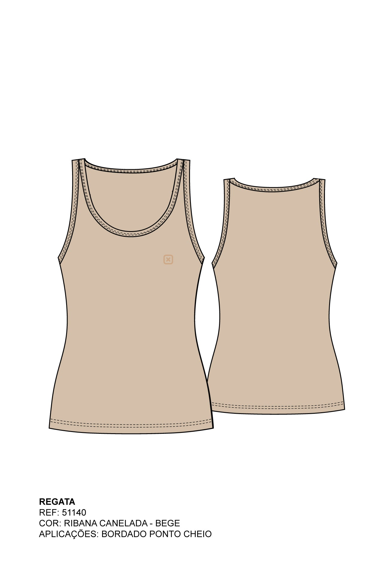 REGATA SLIM CANELADA 51140