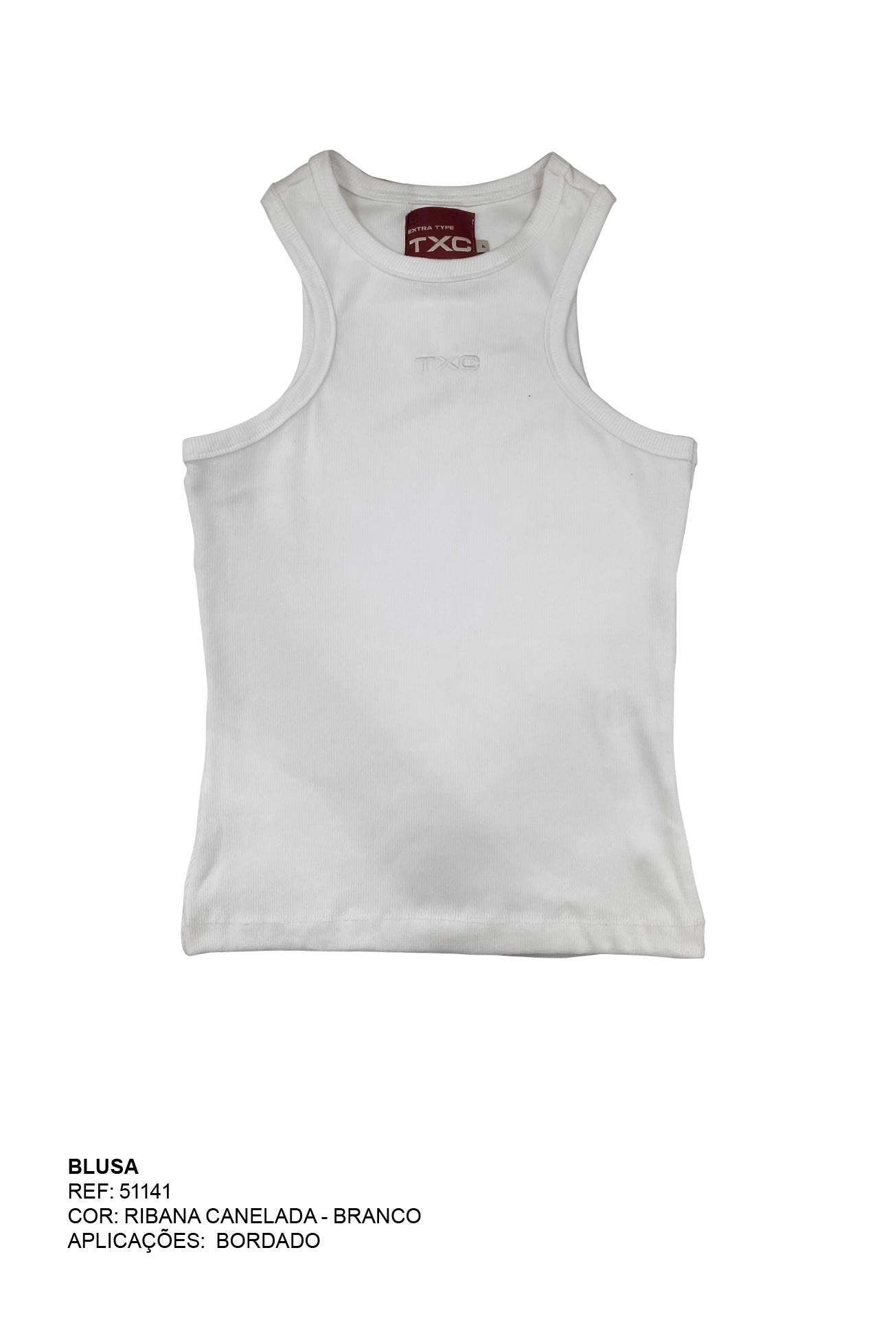 REGATA SLIM MALHA BORDADA 51141i INFANTIL