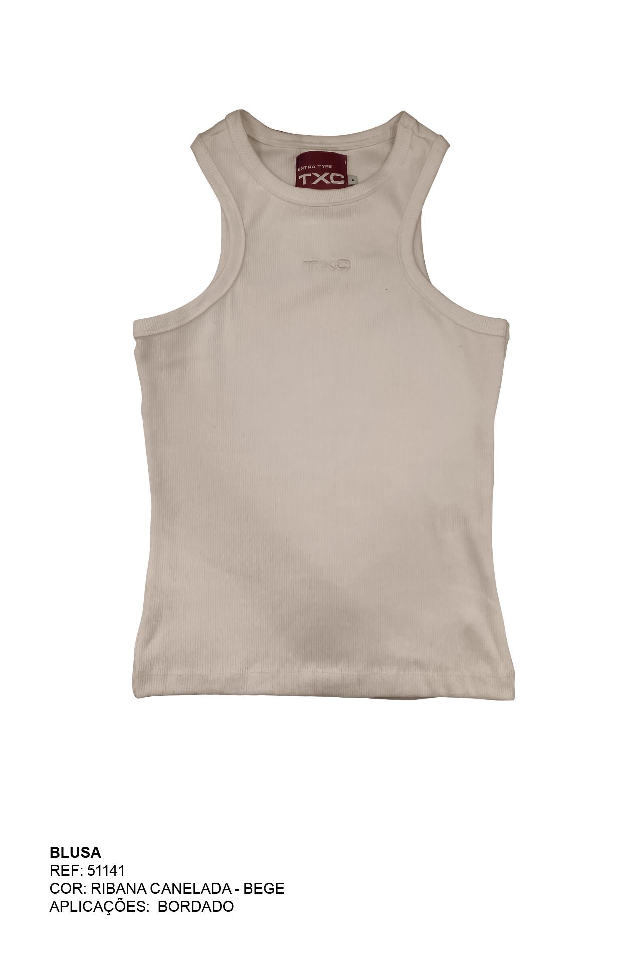 REGATA SLIM MALHA BORDADA 51141i INFANTIL