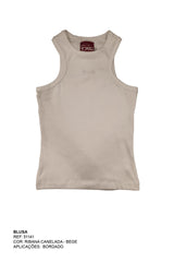 REGATA SLIM MALHA BORDADA 51141i INFANTIL